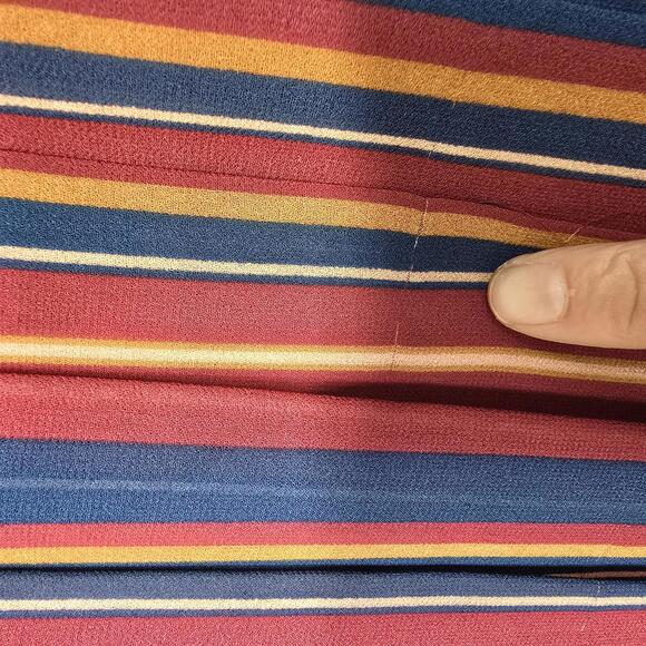Ann‎ Taylor Petite Striped Pleated Skirt 00P - Picture 4 of 6